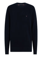 Tommy Hilfiger Navy Structure Crew MW0MW36347 dw5