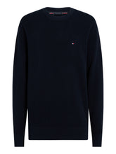Load image into Gallery viewer, Tommy Hilfiger Navy Structure Crew MW0MW36347 dw5