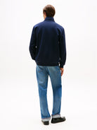 Tommy Hilfiger Navy Zip Sweat MW0MW36510 dw5