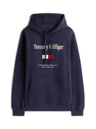 Tommy Hilfiger Navy Flag Hoodie MW0MW42735 dw5