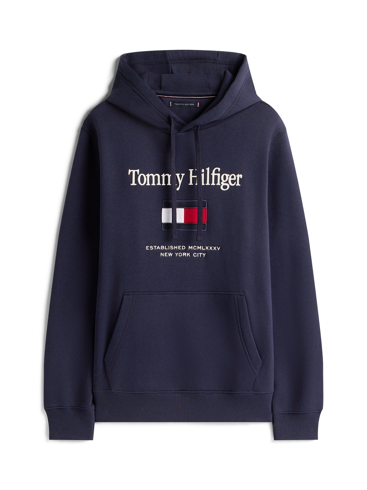 Tommy Hilfiger Navy Flag Hoodie MW0MW42735 dw5