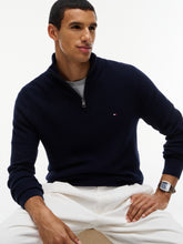 Load image into Gallery viewer, Tommy Hilfiger Navy Structure Zip Knit MW0MW44760 dw5