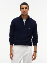 Load image into Gallery viewer, Tommy Hilfiger Navy Structure Zip Knit MW0MW44760 dw5