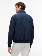 Tommy Hilfiger Navy Quilted Jacket MW0MW44766 dw5