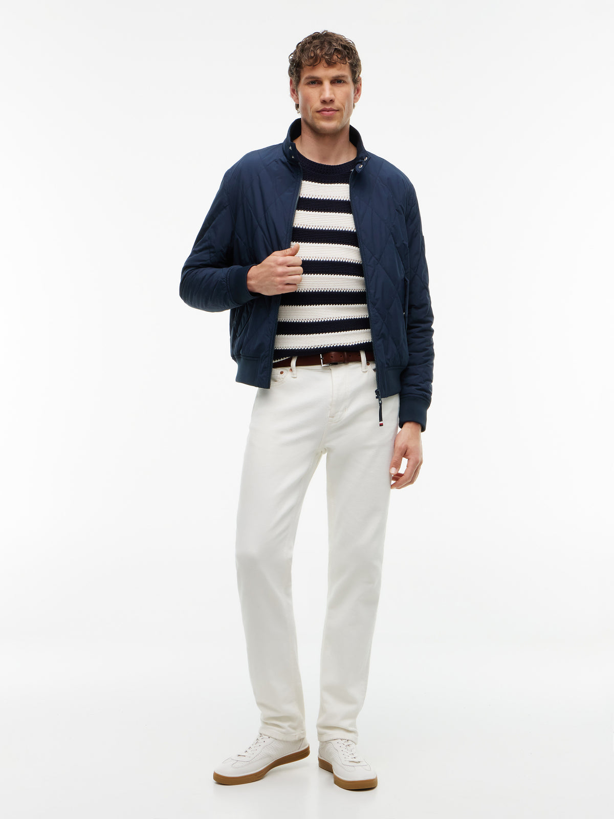 Tommy Hilfiger Navy Quilted Jacket MW0MW44766 dw5
