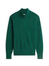 Load image into Gallery viewer, Tommy Hilfiger Green Zip Jumper MW0MW28049 mq7