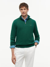 Load image into Gallery viewer, Tommy Hilfiger Green Zip Jumper MW0MW28049 mq7