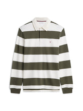 Load image into Gallery viewer, Tommy Hilfiger Green Stripe Rugby MW0MW45692 mt1