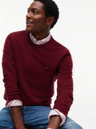 Tommy Hilfiger Burgundy Structure Crew MW0MW36347 vlp