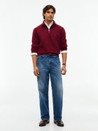 Tommy Hilfiger Burgundy Zip Sweat MW0MW37233 vlp