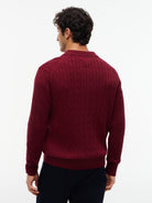 Tommy Hilfiger Burgundy Long Sleeve Polo MW0MW41955 vlp