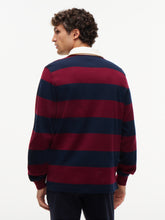 Load image into Gallery viewer, Tommy Hilfiger Burgundy Stripe Rugby MW0MW45692 vlp