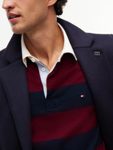 Load image into Gallery viewer, Tommy Hilfiger Burgundy Stripe Rugby MW0MW45692 vlp