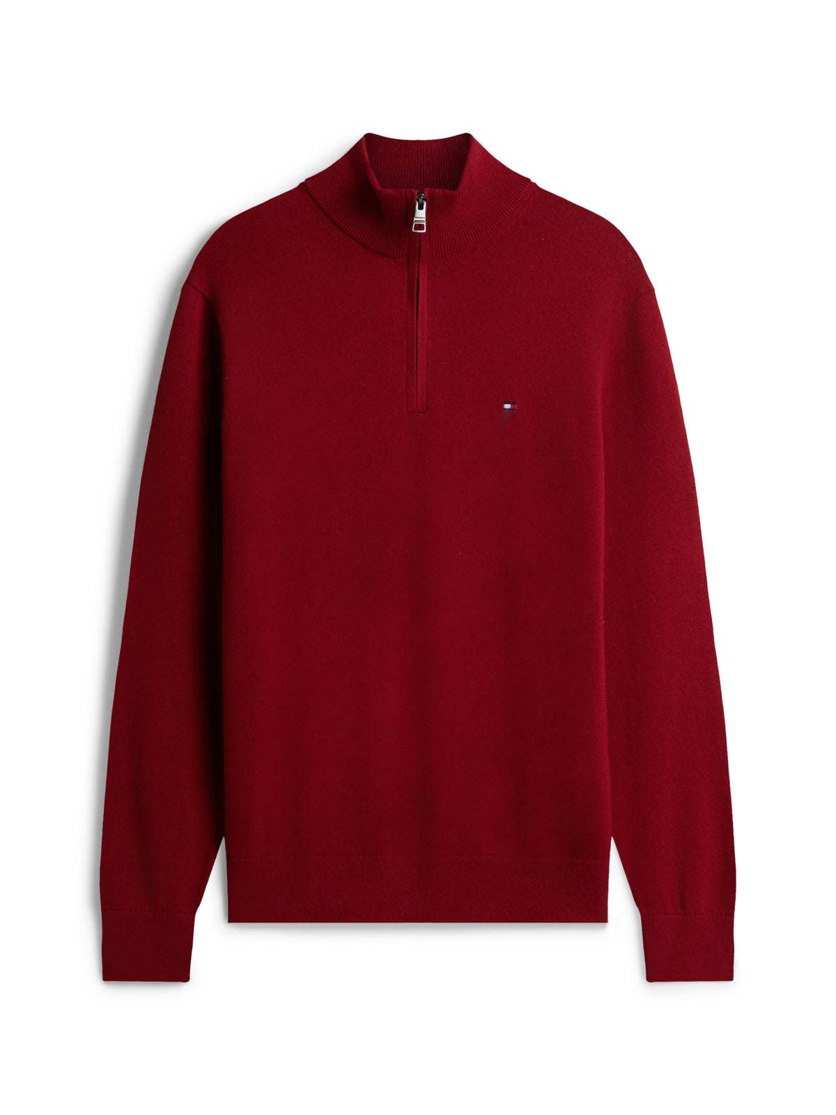 Tommy Hilfiger Regatta Red Zip Jumper MW0MW28049 XIT