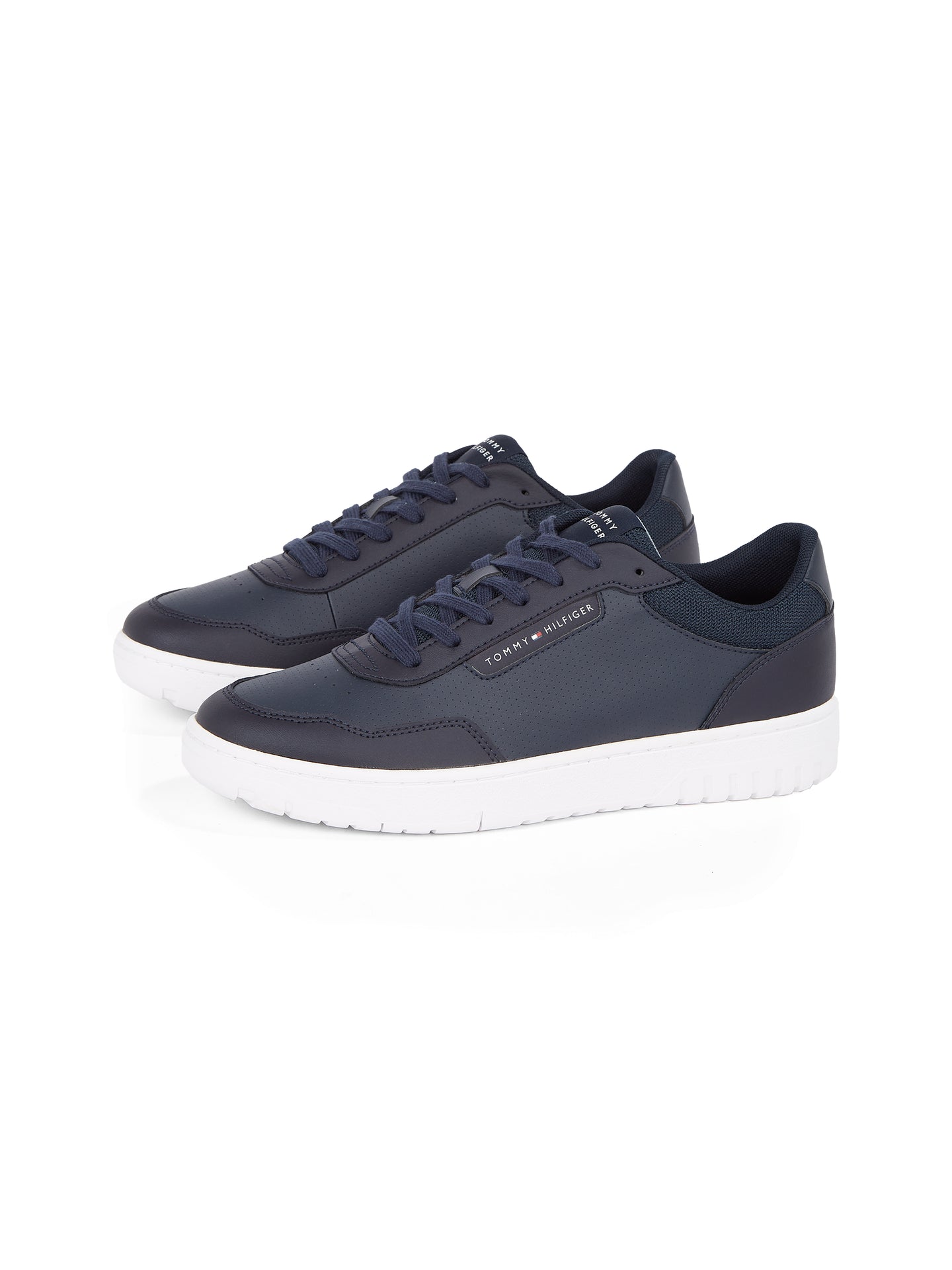 Tommy Hilfiger Navy Leather Shoe FM0FM05466 dw5