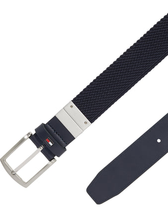 Tommy Hilfiger Denton Elastic Belt in Navy Blue AM0AM13376 dw6
