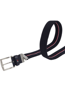 Tommy Hilfiger Denton Elastic Belt in Navy Blue AM0AM13376 dw6