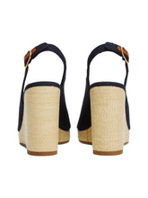 Load image into Gallery viewer, Tommy Hilfiger Wedge Slingback Navy Blue FW0FW08597 dw6