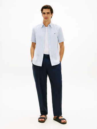 Tommy Hilfiger Cloudy Blue Stripe Shirt MW0MW42449 0A5