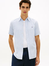 Load image into Gallery viewer, Tommy Hilfiger Cloudy Blue Stripe Shirt MW0MW42449 0A5