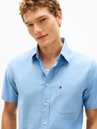 Tommy Hilfiger Blue Short Sleeve Shirt MW0MW42285 0GY