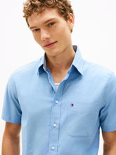 Load image into Gallery viewer, Tommy Hilfiger Blue Short Sleeve Shirt MW0MW42285 0GY