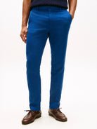Tommy Hilfiger Blue Linen Trousers MW0MW42337 C3I