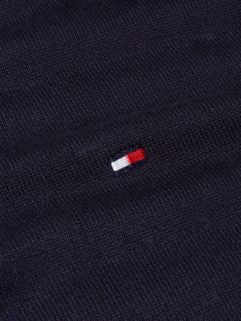 Tommy Hilfiger Navy Knitted Polo MW0MW37396 dw5