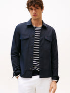 Tommy Hilfiger Navy Overshirt MW0MW38712 dw5