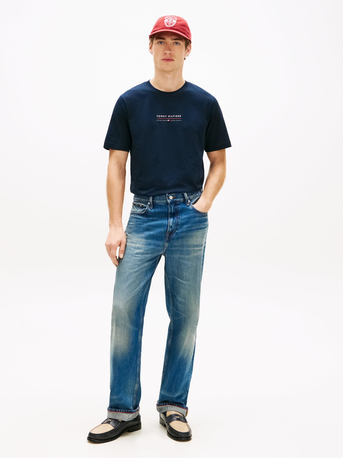 Tommy Hilfiger Navy Tee MW0MW42363 dw5