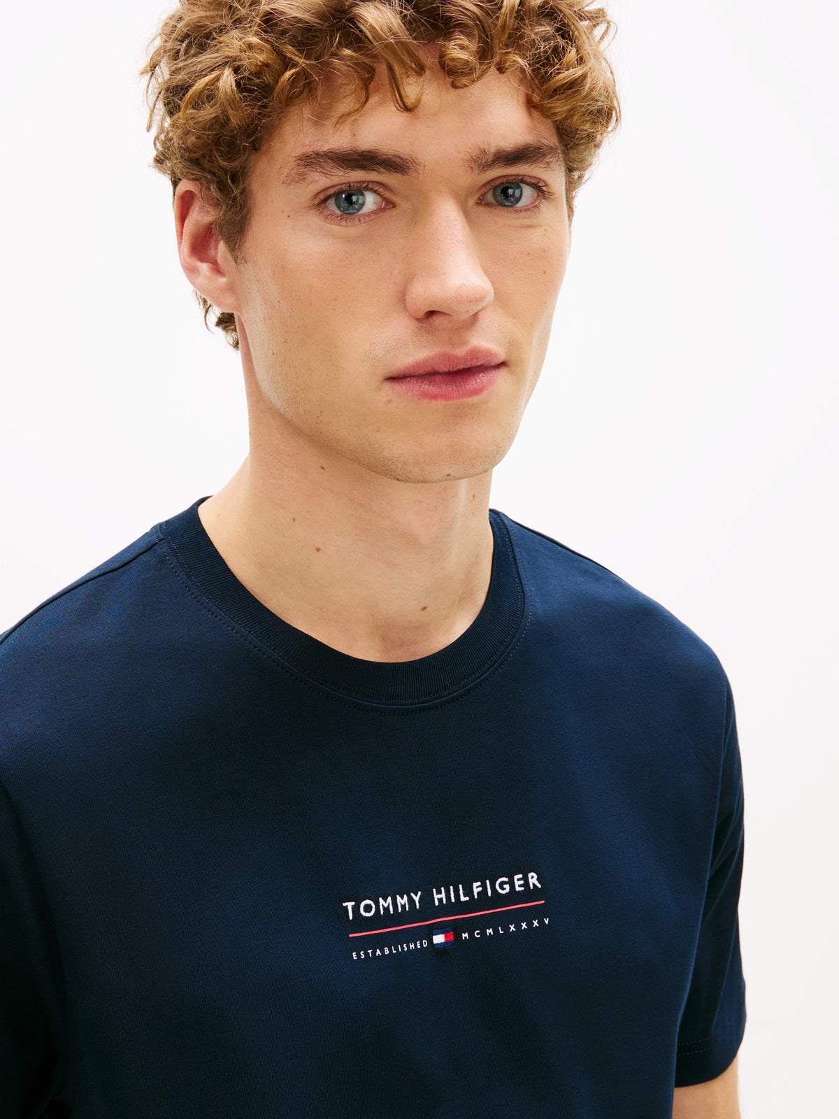 Tommy Hilfiger Navy Tee MW0MW42363 dw5