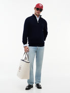 Tommy Hilfiger Navy Zip Knit MW0MW42916 dw5