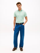 Tommy Hilfiger Crushed Mint Green Polo Shirt MW0MW17770 MAI