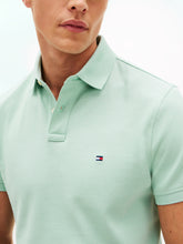 Load image into Gallery viewer, Tommy Hilfiger Crushed Mint Green Polo Shirt MW0MW17770 MAI