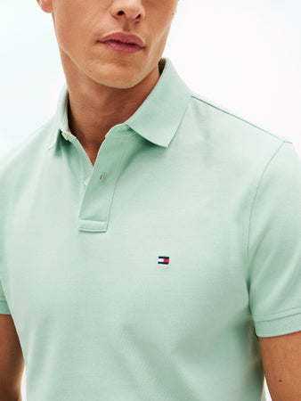 Tommy Hilfiger Crushed Mint Green Polo Shirt MW0MW17770 MAI