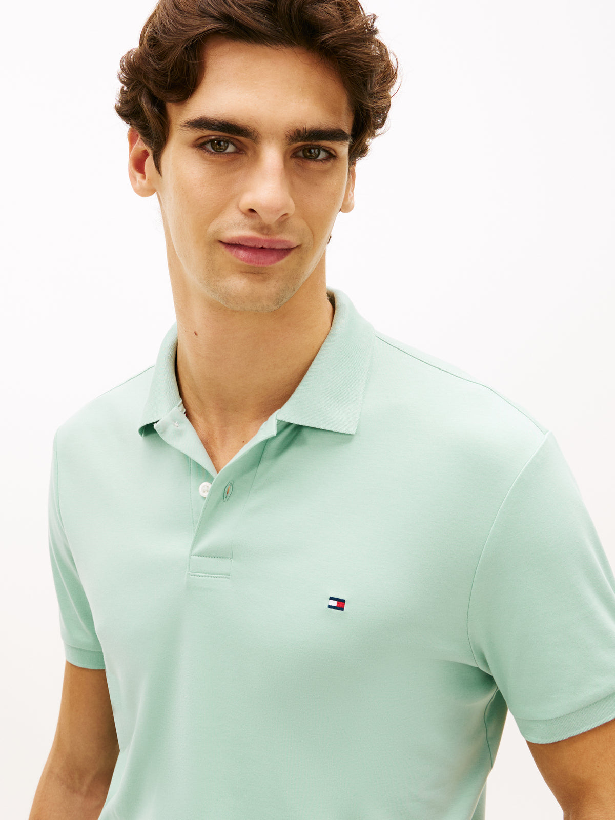 Tommy Hilfiger Mint Green Polo MW0MW39994 MAI
