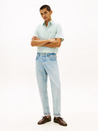 Tommy Hilfiger Crushed Mint Short Sleeve Shirt MW0MW42285 MAI