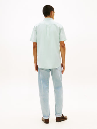 Tommy Hilfiger Crushed Mint Short Sleeve Shirt MW0MW42285 MAI