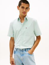Load image into Gallery viewer, Tommy Hilfiger Crushed Mint Short Sleeve Shirt MW0MW42285 MAI