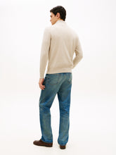 Load image into Gallery viewer, Tommy Hilfiger Half Zip Knit Beige Sandalwood Heather MW0MW37331 RE5