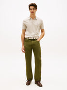Tommy Hilfiger Beige Knitted Polo MW0MW37396 RE5