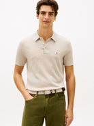 Tommy Hilfiger Beige Knitted Polo MW0MW37396 RE5