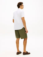 Tommy Hilfiger White Short Sleeve Shirt MW0MW42285 YBR
