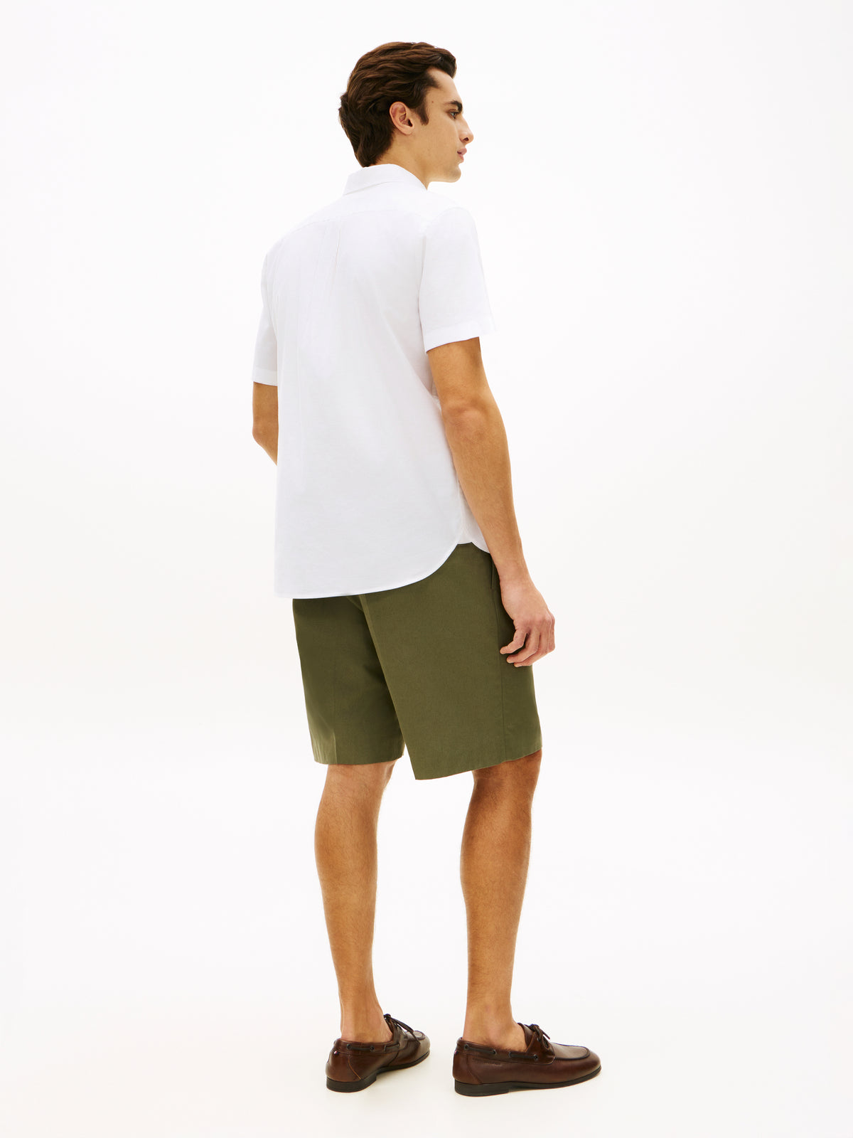 Tommy Hilfiger White Short Sleeve Shirt MW0MW42285 YBR