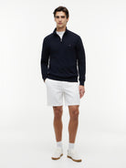Tommy Hilfiger Half Zip Knit Navy MW0MW37331 Dw5
