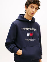 Load image into Gallery viewer, Tommy Hilfiger Navy Flag Hoody mw0mw42735 dw5