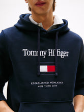 Load image into Gallery viewer, Tommy Hilfiger Navy Flag Hoody mw0mw42735 dw5