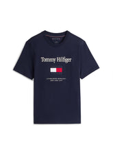 Load image into Gallery viewer, Tommy Hilfiger | Embro Flag Tee in Navy | mw0mw42736 dw5