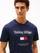 Load image into Gallery viewer, Tommy Hilfiger | Embro Flag Tee in Navy | mw0mw42736 dw5