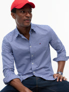 Tommy Hilfiger Royal Blue Gingham Shirt MW0MW36395 0MV